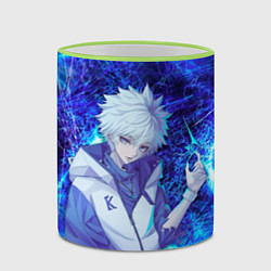 Кружка 3D Киллуа Золдик, цвет: 3D-светло-зеленый кант — фото 2