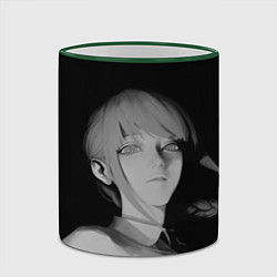 Кружка 3D Makima Chainsaw Man, цвет: 3D-зеленый кант — фото 2