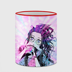 Кружка 3D Незуко Камадо, цвет: 3D-красный кант — фото 2