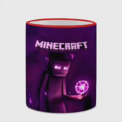 Кружка 3D Minecraft Слендермен, цвет: 3D-красный кант — фото 2