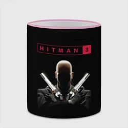 Кружка 3D Hitman III, цвет: 3D-розовый кант — фото 2