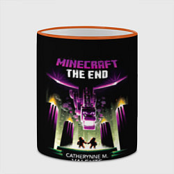 Кружка 3D Minecraft THE END, цвет: 3D-оранжевый кант — фото 2