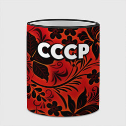 Кружка 3D СССР хохлома, цвет: 3D-черный кант — фото 2