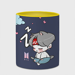 Кружка 3D BTS Sleep, цвет: 3D-белый + желтый — фото 2