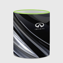 Кружка 3D Infiniti, цвет: 3D-светло-зеленый кант — фото 2