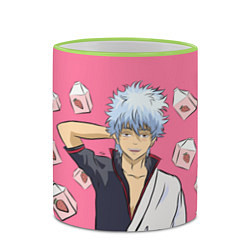 Кружка 3D Gintama Гинтама, цвет: 3D-светло-зеленый кант — фото 2