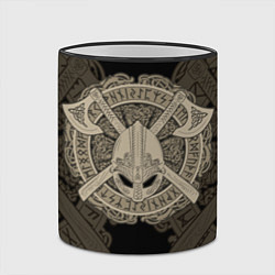 Кружка 3D Воин, цвет: 3D-черный кант — фото 2