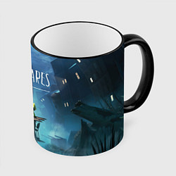 Кружка 3D Little Nightmares 2, цвет: 3D-черный кант