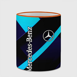 Кружка 3D Mercedes Benz, цвет: 3D-оранжевый кант — фото 2