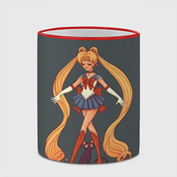 Кружка 3D Sailor Moon Сейлор Мун, цвет: 3D-красный кант — фото 2