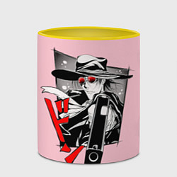 Кружка 3D Hellsing Хеллсинг, цвет: 3D-белый + желтый — фото 2