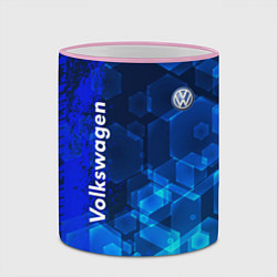Кружка 3D Volkswagen, цвет: 3D-розовый кант — фото 2