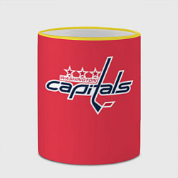 Кружка 3D Вашингтон Кэпиталз Форма1, цвет: 3D-желтый кант — фото 2