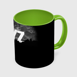 Кружка 3D DAYZ ДЕЙЗИ, цвет: 3D-белый + светло-зеленый