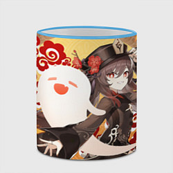 Кружка 3D GENSHIN IMPACT HU TAO, цвет: 3D-небесно-голубой кант — фото 2