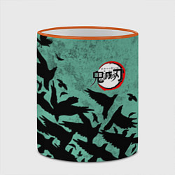 Кружка 3D DEMON SLAYER KIMETSU NO YAIBA, цвет: 3D-оранжевый кант — фото 2