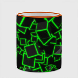 Кружка 3D Cyber cube, цвет: 3D-оранжевый кант — фото 2