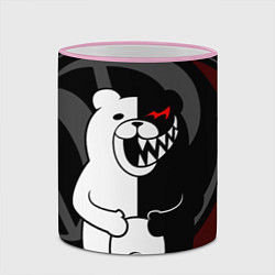 Кружка 3D MONOKUMA МОНОКУМА DANGANRO, цвет: 3D-розовый кант — фото 2