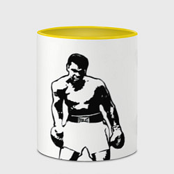 Кружка 3D The Greatest Muhammad Ali, цвет: 3D-белый + желтый — фото 2