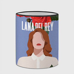 Кружка 3D LANA DEL REY, цвет: 3D-черный кант — фото 2