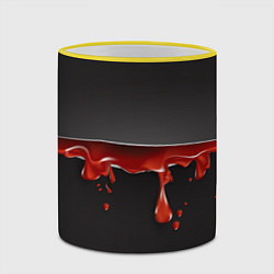 Кружка 3D Разрезанный, цвет: 3D-желтый кант — фото 2