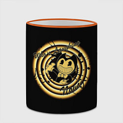 Кружка 3D Bendy And The Ink Machine, цвет: 3D-оранжевый кант — фото 2