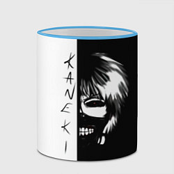 Кружка 3D Kaneki X Tokyo Ghoul, цвет: 3D-небесно-голубой кант — фото 2