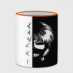 Кружка 3D Kaneki X Tokyo Ghoul, цвет: 3D-оранжевый кант — фото 2