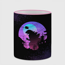 Кружка 3D GODZILLA ГОДЗИЛЛА, цвет: 3D-розовый кант — фото 2