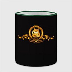 Кружка 3D DOGE COIN ДОГИ МЕМ, цвет: 3D-зеленый кант — фото 2