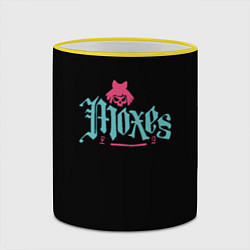 Кружка 3D Cyberpunk - Moxes, цвет: 3D-желтый кант — фото 2