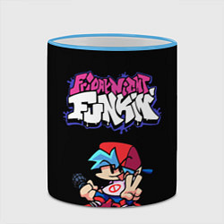 Кружка 3D Friday Night Funkin, цвет: 3D-небесно-голубой кант — фото 2