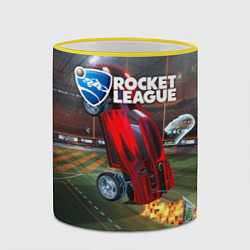 Кружка 3D Rocket League, цвет: 3D-желтый кант — фото 2