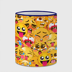 Кружка 3D AHEGAO EMOJI, цвет: 3D-синий кант — фото 2