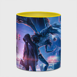 Кружка 3D DEATH NOTE ТЕТРАДЬ СМЕРТИ, цвет: 3D-белый + желтый — фото 2