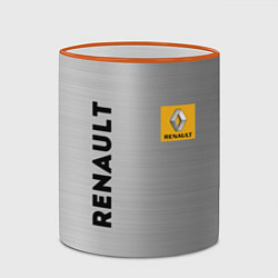 Кружка 3D Renault Сталь, цвет: 3D-оранжевый кант — фото 2