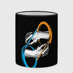 Кружка 3D PORTAL 2 ПОРТАЛ 2, цвет: 3D-черный кант — фото 2