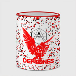 Кружка 3D Deftones, цвет: 3D-красный кант — фото 2