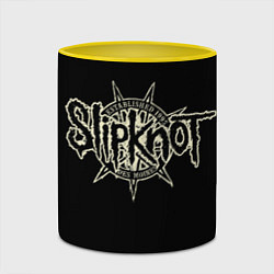 Кружка 3D Slipknot 1995, цвет: 3D-белый + желтый — фото 2