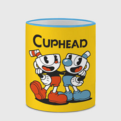Кружка 3D CUPHEAD, цвет: 3D-небесно-голубой кант — фото 2
