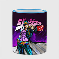 Кружка 3D JOJOS BIZARRE ADVENTURE, цвет: 3D-небесно-голубой кант — фото 2