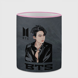 Кружка 3D BTS, цвет: 3D-розовый кант — фото 2