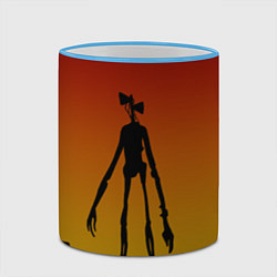 Кружка 3D СИРЕНОГОЛОВЫЙ МОНСТР, цвет: 3D-небесно-голубой кант — фото 2