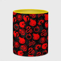 Кружка 3D СИМВОЛЫ ГРЕХОВ 7 DEADLY SINS, цвет: 3D-белый + желтый — фото 2