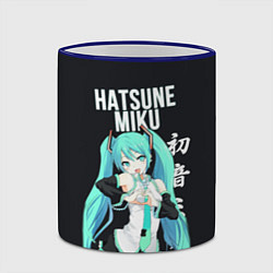 Кружка 3D Hatsune Miku Хацунэ Мику, цвет: 3D-синий кант — фото 2