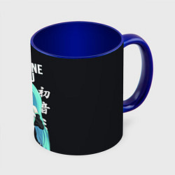 Кружка 3D Hatsune Miku Хацунэ Мику, цвет: 3D-белый + синий