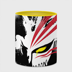 Кружка 3D БЛИЧ МАСКА ИЧИГО ПУСТОГО, цвет: 3D-белый + желтый — фото 2