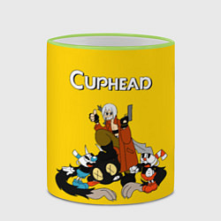 Кружка 3D Cuphead x DMC, цвет: 3D-светло-зеленый кант — фото 2