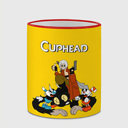 Кружка 3D Cuphead x DMC, цвет: 3D-красный кант — фото 2