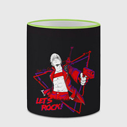 Кружка 3D Lets Rock DMC, цвет: 3D-светло-зеленый кант — фото 2